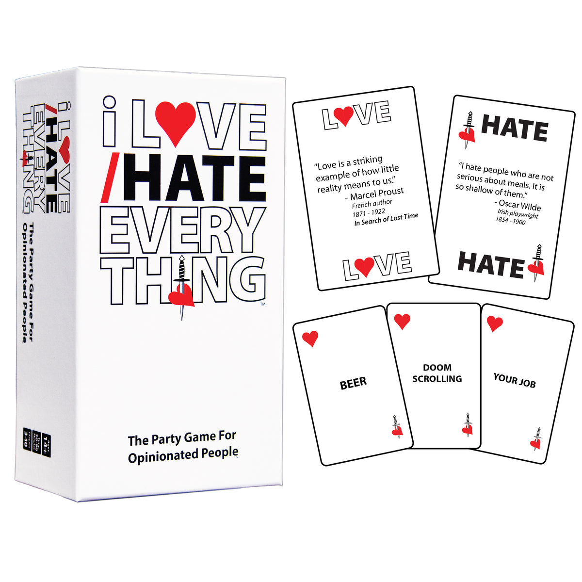 I Love/Hate Everything - Party Card Game