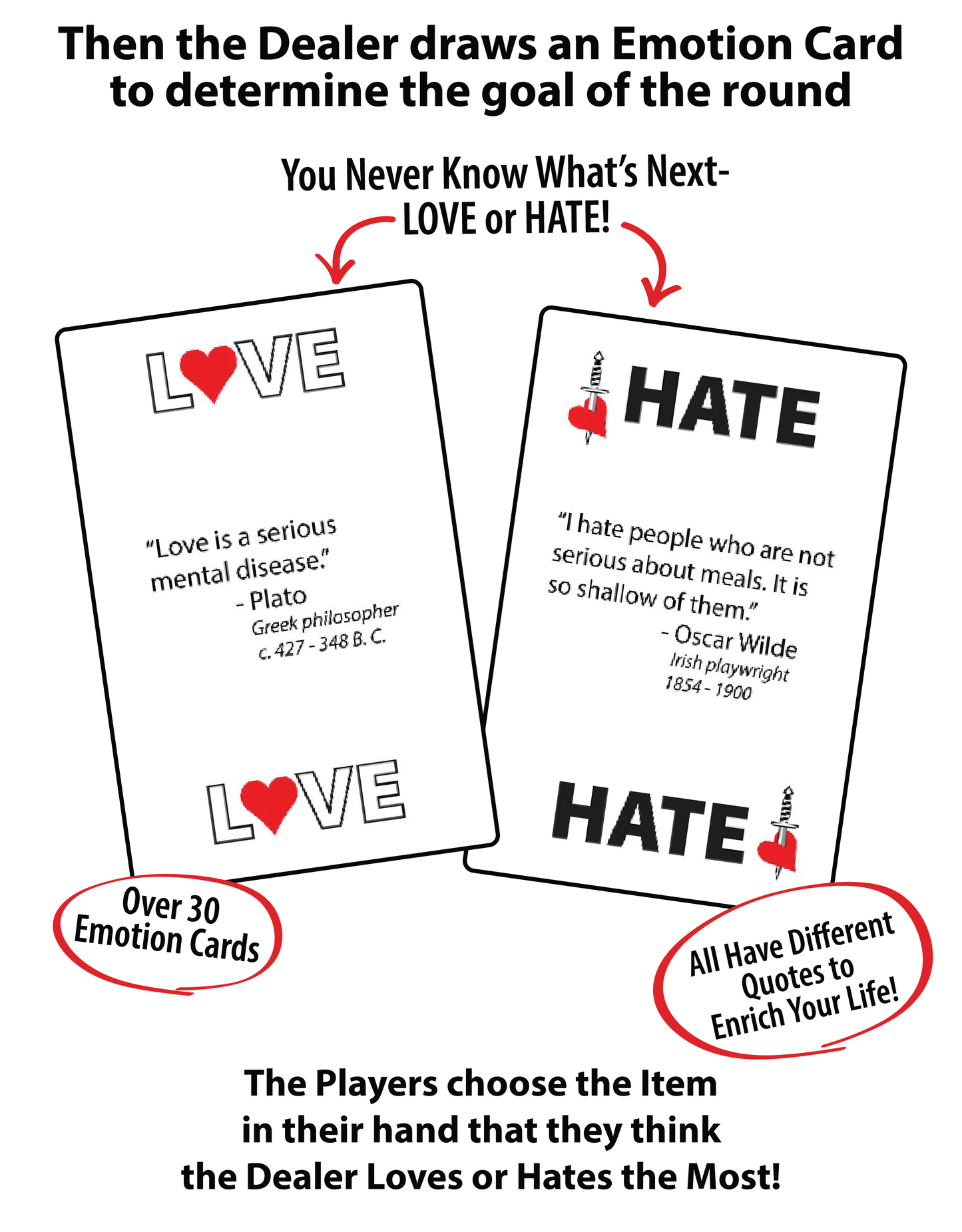 I Love/Hate Everything - Party Card Game
